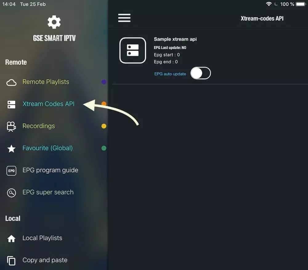 iPhone, iPad & Apple TV: Go to Xtream Codes API