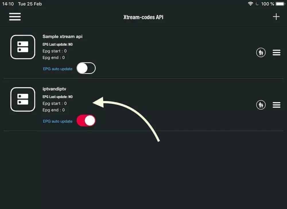 iPhone, iPad & Apple TV: Open the list