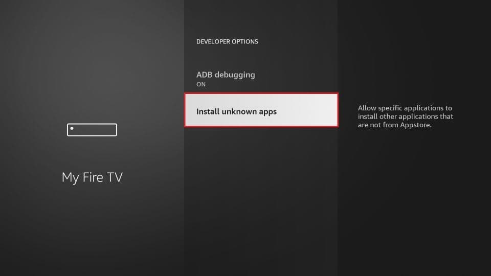 Amazon Fire TV Stick: Open Install Unknown Apps